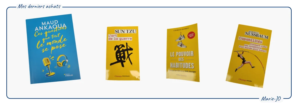 Les derniers achats de livres du mois d'octobre