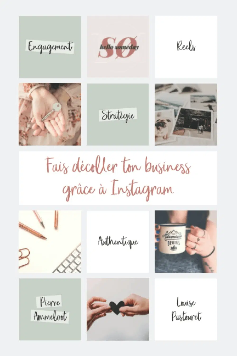 livres de Pierre Ammeloot et Louise Pasteuret du titre : Fais décoller ton business grâce à instragram